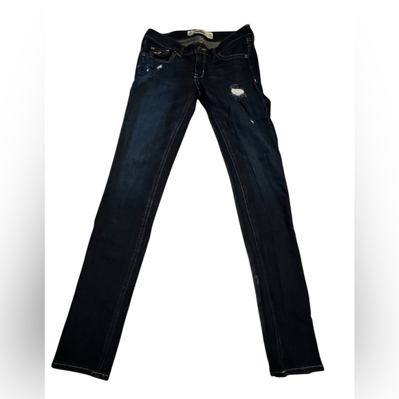 Hollister Women's Distressed Blue Jeans - Picture 1 of 3